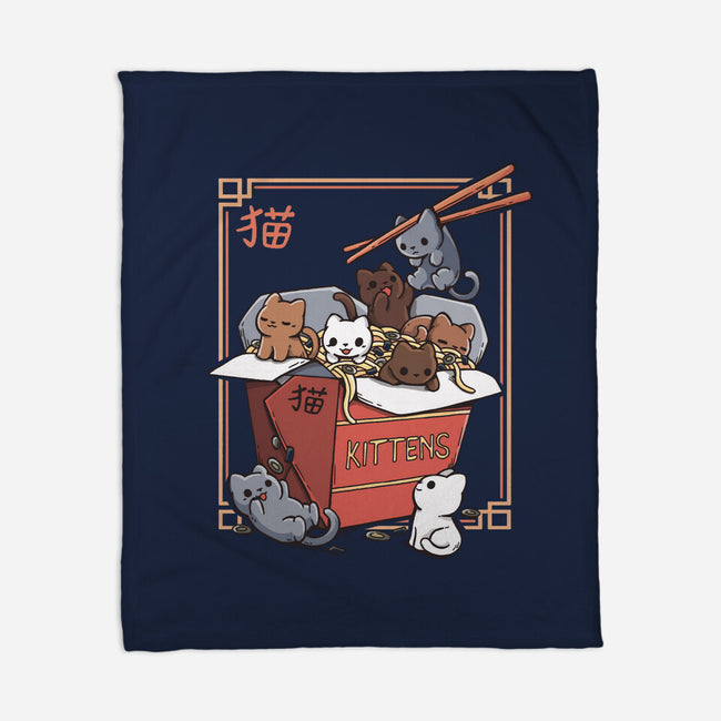 Kittens Food-None-Fleece-Blanket-Vallina84