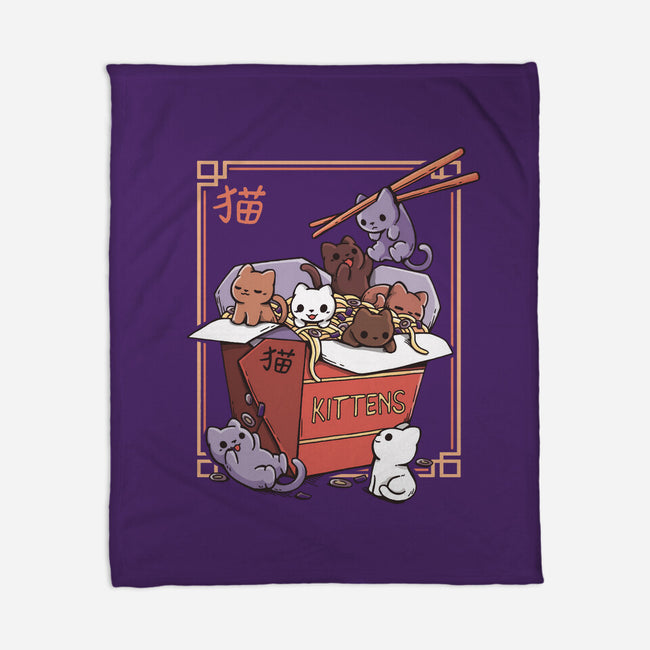 Kittens Food-None-Fleece-Blanket-Vallina84