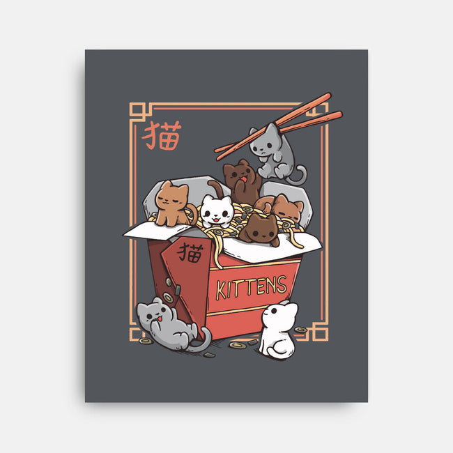 Kittens Food-None-Stretched-Canvas-Vallina84