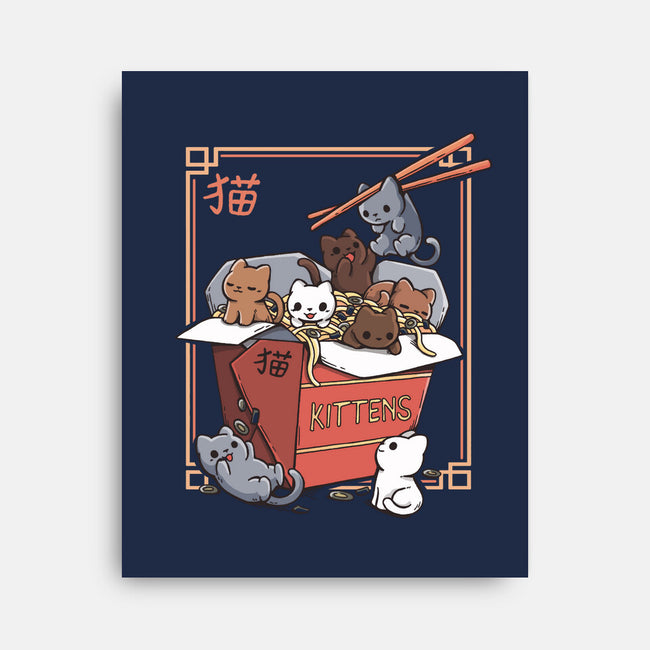 Kittens Food-None-Stretched-Canvas-Vallina84