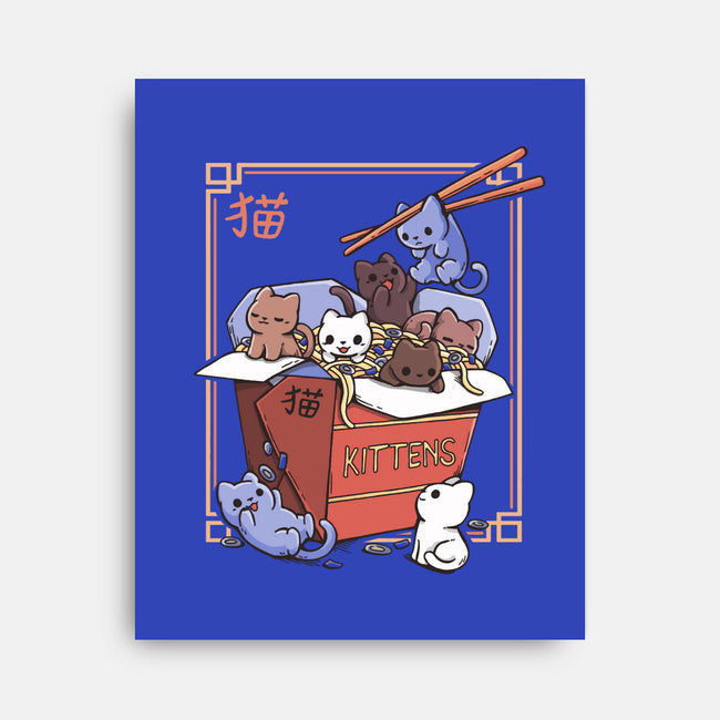 Kittens Food-None-Stretched-Canvas-Vallina84