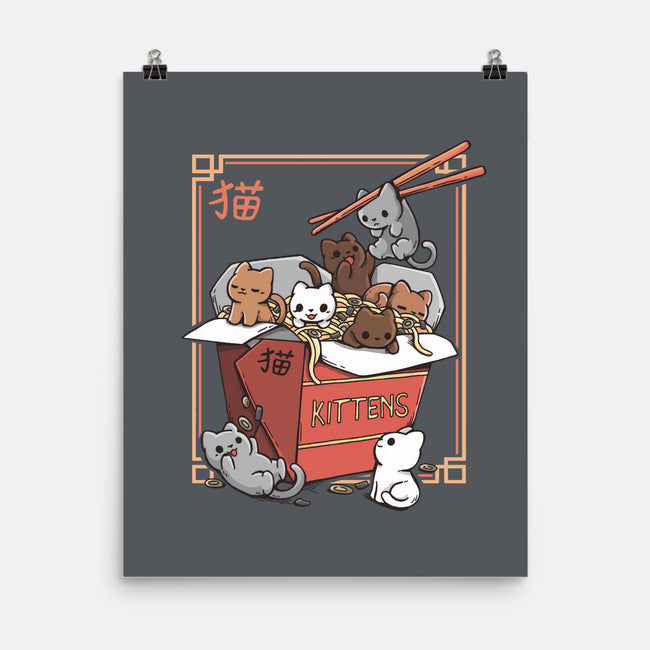 Kittens Food-None-Matte-Poster-Vallina84