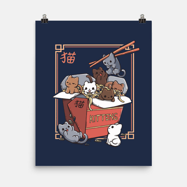 Kittens Food-None-Matte-Poster-Vallina84