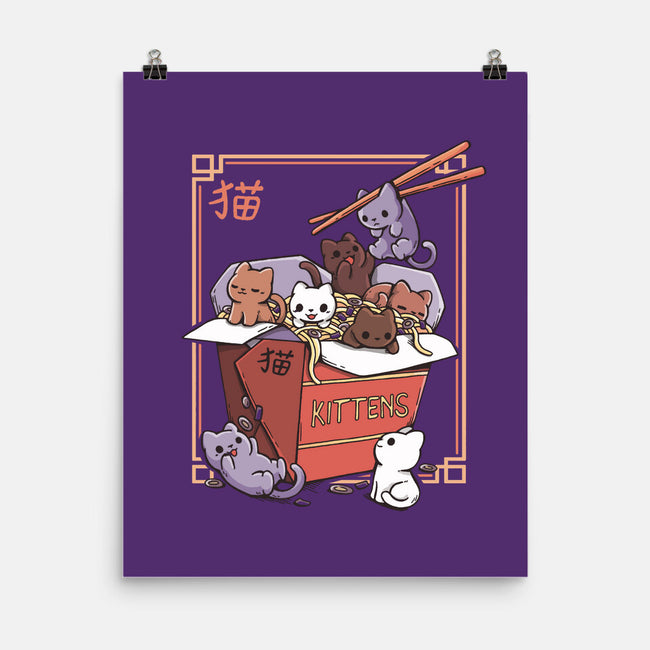 Kittens Food-None-Matte-Poster-Vallina84