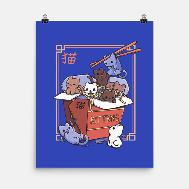 Kittens Food-None-Matte-Poster-Vallina84