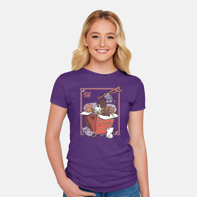 Kittens Food-Womens-Fitted-Tee-Vallina84