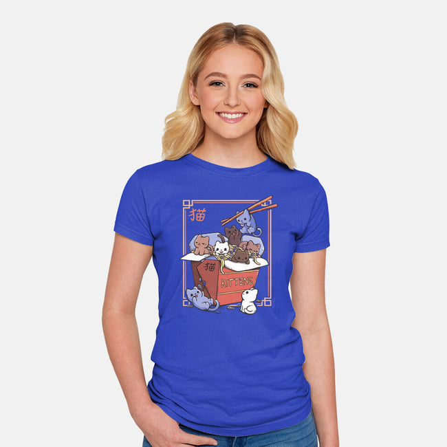 Kittens Food-Womens-Fitted-Tee-Vallina84