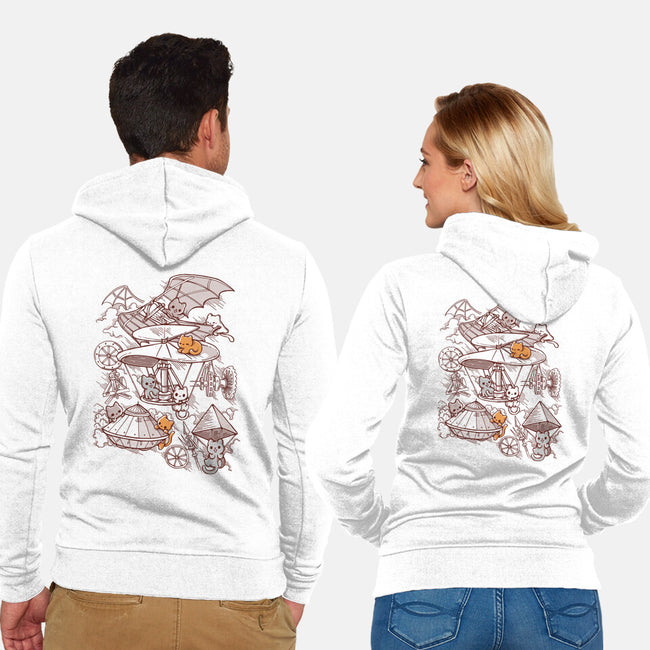 Art Kittens-Unisex-Zip-Up-Sweatshirt-Vallina84
