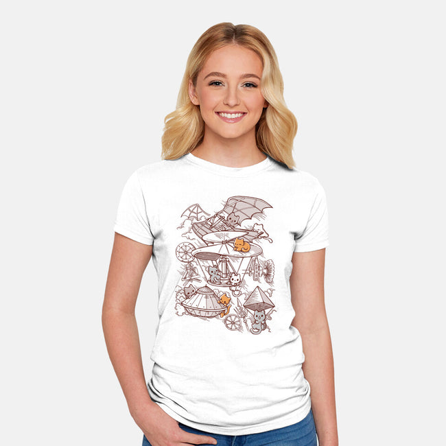 Art Kittens-Womens-Fitted-Tee-Vallina84