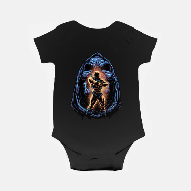 Shining Aura Of Power-Baby-Basic-Onesie-glitchygorilla