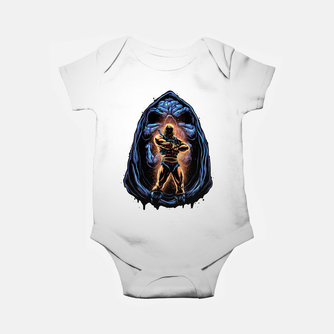 Shining Aura Of Power-Baby-Basic-Onesie-glitchygorilla
