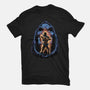 Shining Aura Of Power-Womens-Fitted-Tee-glitchygorilla
