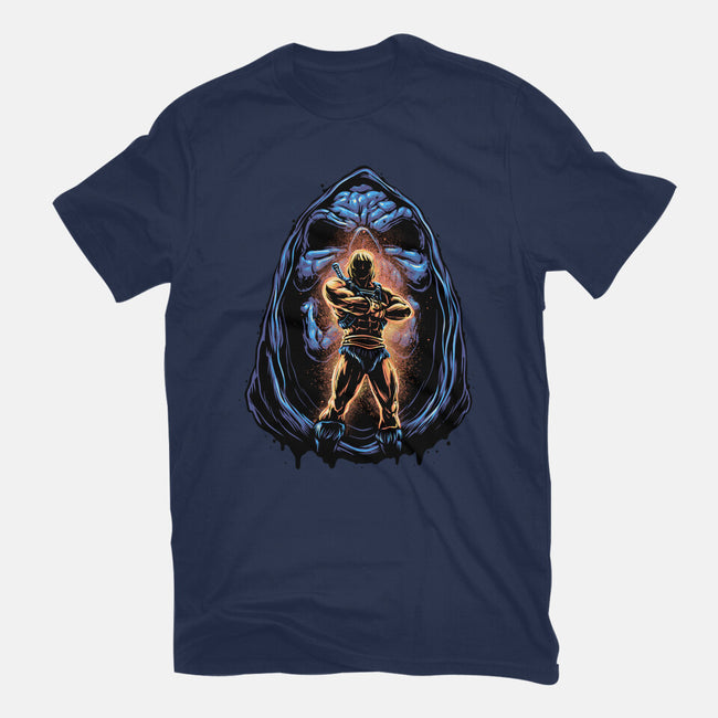 Shining Aura Of Power-Womens-Fitted-Tee-glitchygorilla