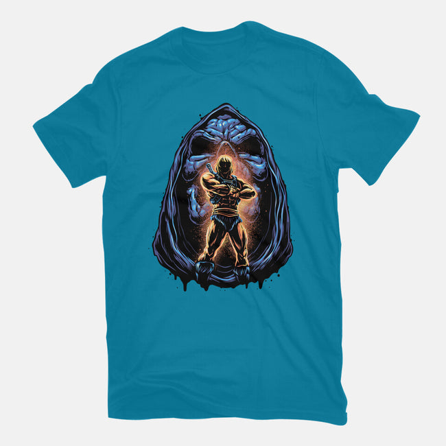 Shining Aura Of Power-Womens-Fitted-Tee-glitchygorilla