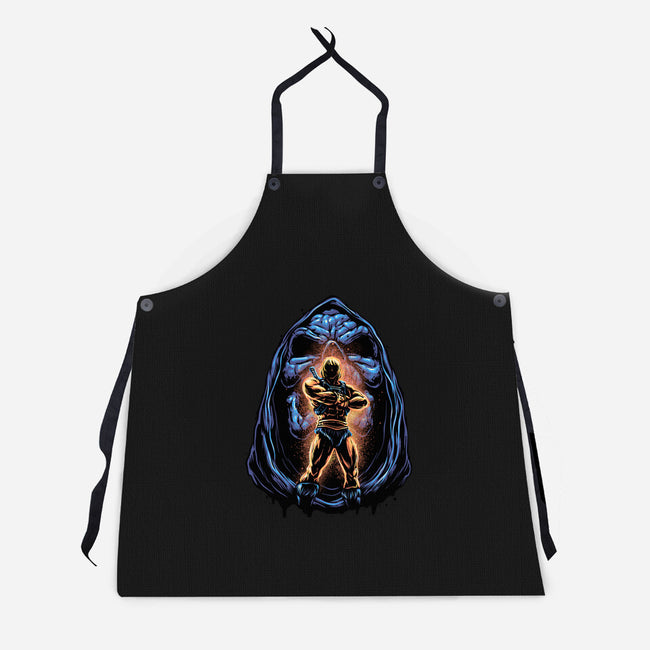Shining Aura Of Power-Unisex-Kitchen-Apron-glitchygorilla