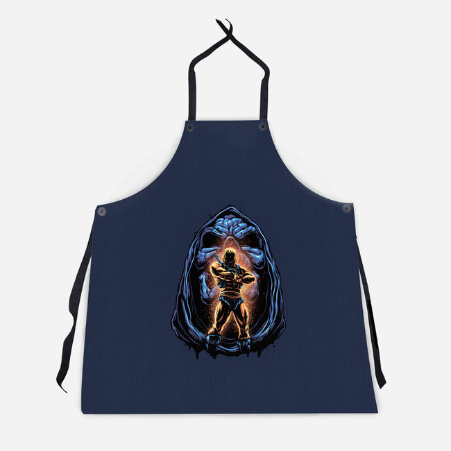 Shining Aura Of Power-Unisex-Kitchen-Apron-glitchygorilla