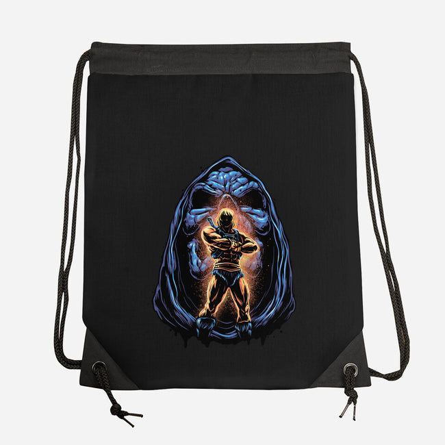 Shining Aura Of Power-None-Drawstring-Bag-glitchygorilla