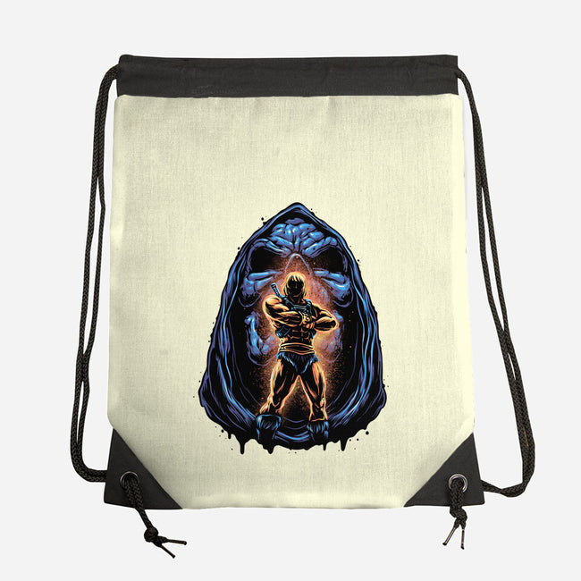 Shining Aura Of Power-None-Drawstring-Bag-glitchygorilla