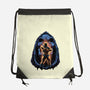 Shining Aura Of Power-None-Drawstring-Bag-glitchygorilla