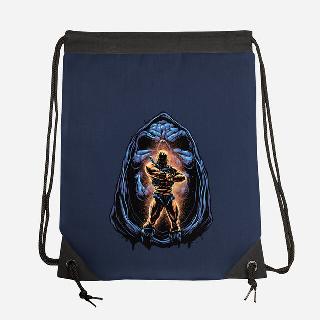 Shining Aura Of Power-None-Drawstring-Bag-glitchygorilla