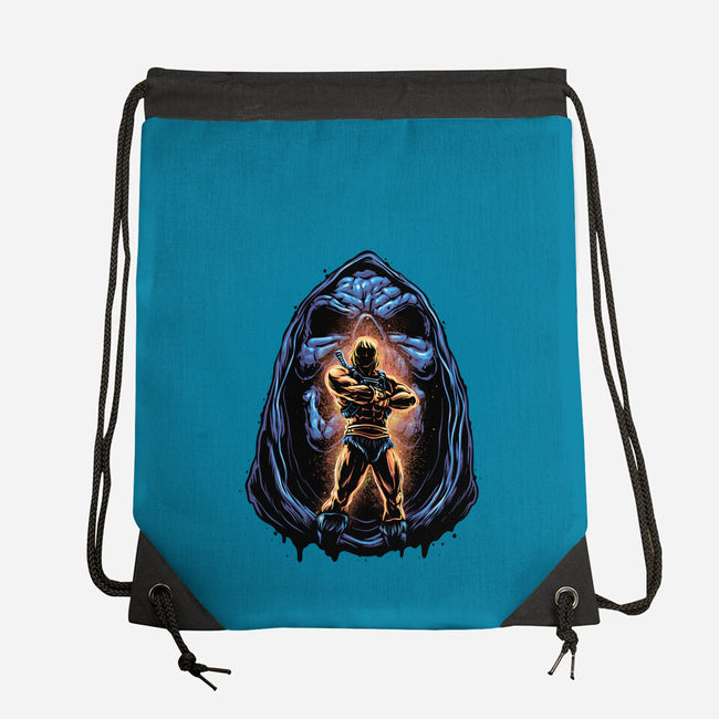 Shining Aura Of Power-None-Drawstring-Bag-glitchygorilla
