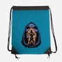 Shining Aura Of Power-None-Drawstring-Bag-glitchygorilla
