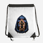 Shining Aura Of Power-None-Drawstring-Bag-glitchygorilla