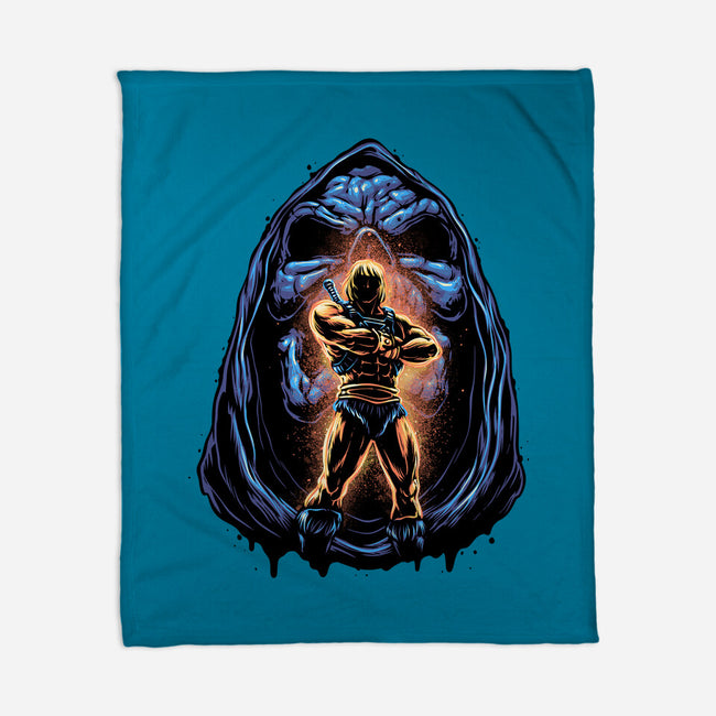 Shining Aura Of Power-None-Fleece-Blanket-glitchygorilla