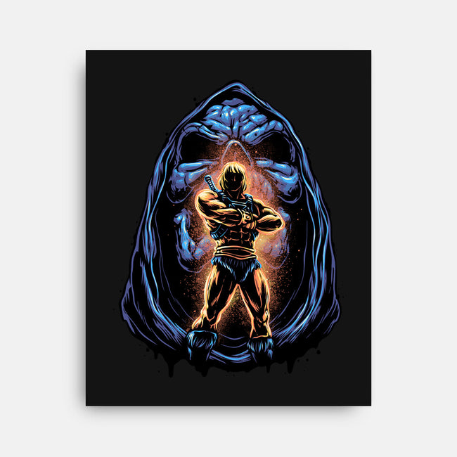 Shining Aura Of Power-None-Stretched-Canvas-glitchygorilla