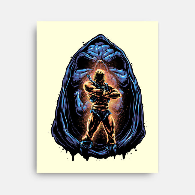 Shining Aura Of Power-None-Stretched-Canvas-glitchygorilla