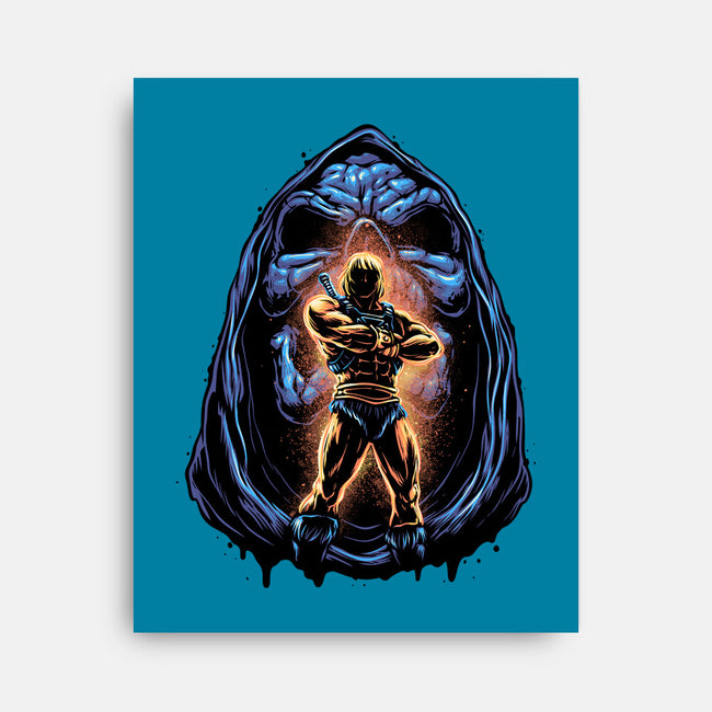 Shining Aura Of Power-None-Stretched-Canvas-glitchygorilla