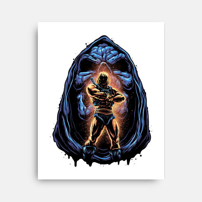 Shining Aura Of Power-None-Stretched-Canvas-glitchygorilla