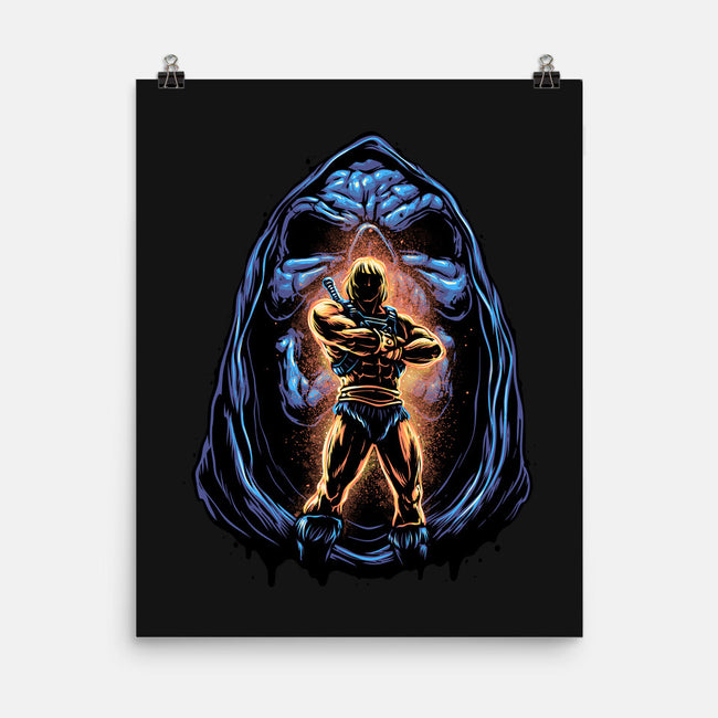 Shining Aura Of Power-None-Matte-Poster-glitchygorilla