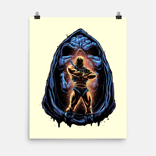 Shining Aura Of Power-None-Matte-Poster-glitchygorilla