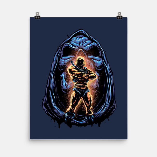 Shining Aura Of Power-None-Matte-Poster-glitchygorilla