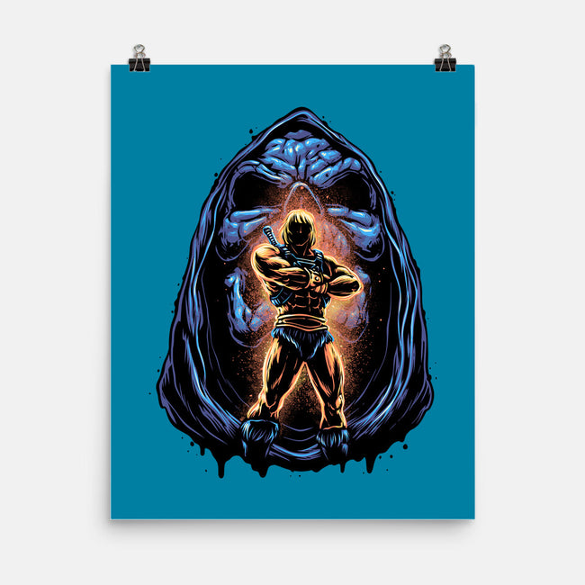 Shining Aura Of Power-None-Matte-Poster-glitchygorilla