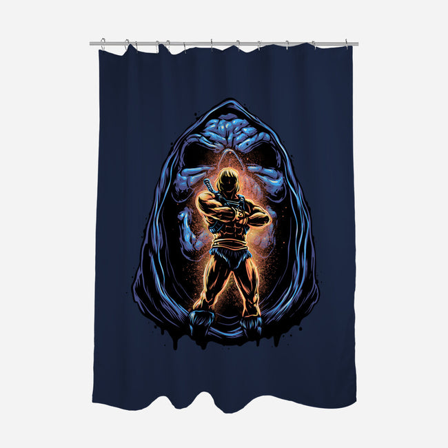 Shining Aura Of Power-None-Polyester-Shower Curtain-glitchygorilla