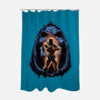 Shining Aura Of Power-None-Polyester-Shower Curtain-glitchygorilla