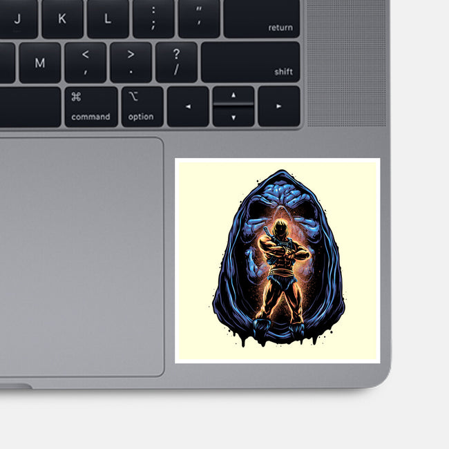 Shining Aura Of Power-None-Glossy-Sticker-glitchygorilla