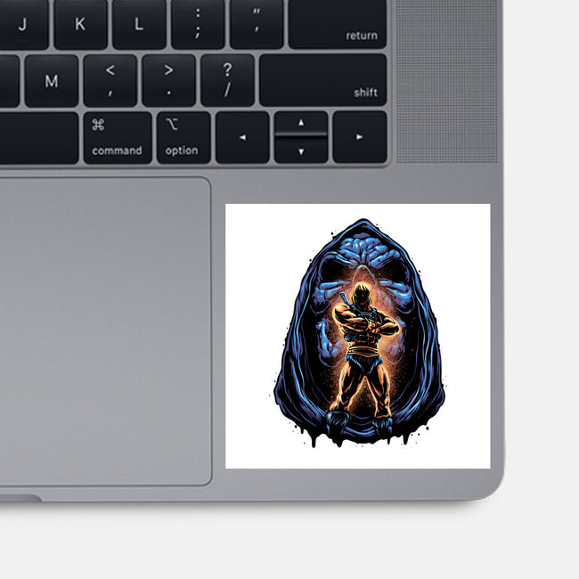 Shining Aura Of Power-None-Glossy-Sticker-glitchygorilla