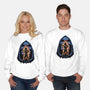 Shining Aura Of Power-Unisex-Crew Neck-Sweatshirt-glitchygorilla