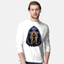 Shining Aura Of Power-Mens-Long Sleeved-Tee-glitchygorilla