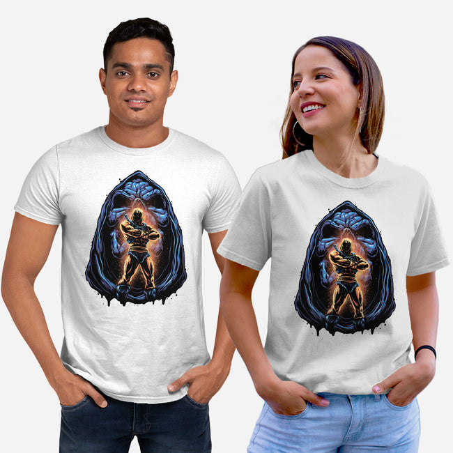Shining Aura Of Power-Unisex-Basic-Tee-glitchygorilla