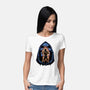 Shining Aura Of Power-Womens-Basic-Tee-glitchygorilla