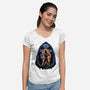 Shining Aura Of Power-Womens-V-Neck-Tee-glitchygorilla