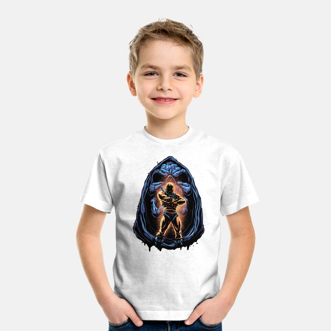 Shining Aura Of Power-Youth-Basic-Tee-glitchygorilla