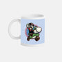 Ride The Green Dino-None-Mug-Drinkware-glitchygorilla