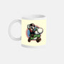 Ride The Green Dino-None-Mug-Drinkware-glitchygorilla