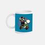 Ride The Green Dino-None-Mug-Drinkware-glitchygorilla
