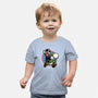 Ride The Green Dino-Baby-Basic-Tee-glitchygorilla